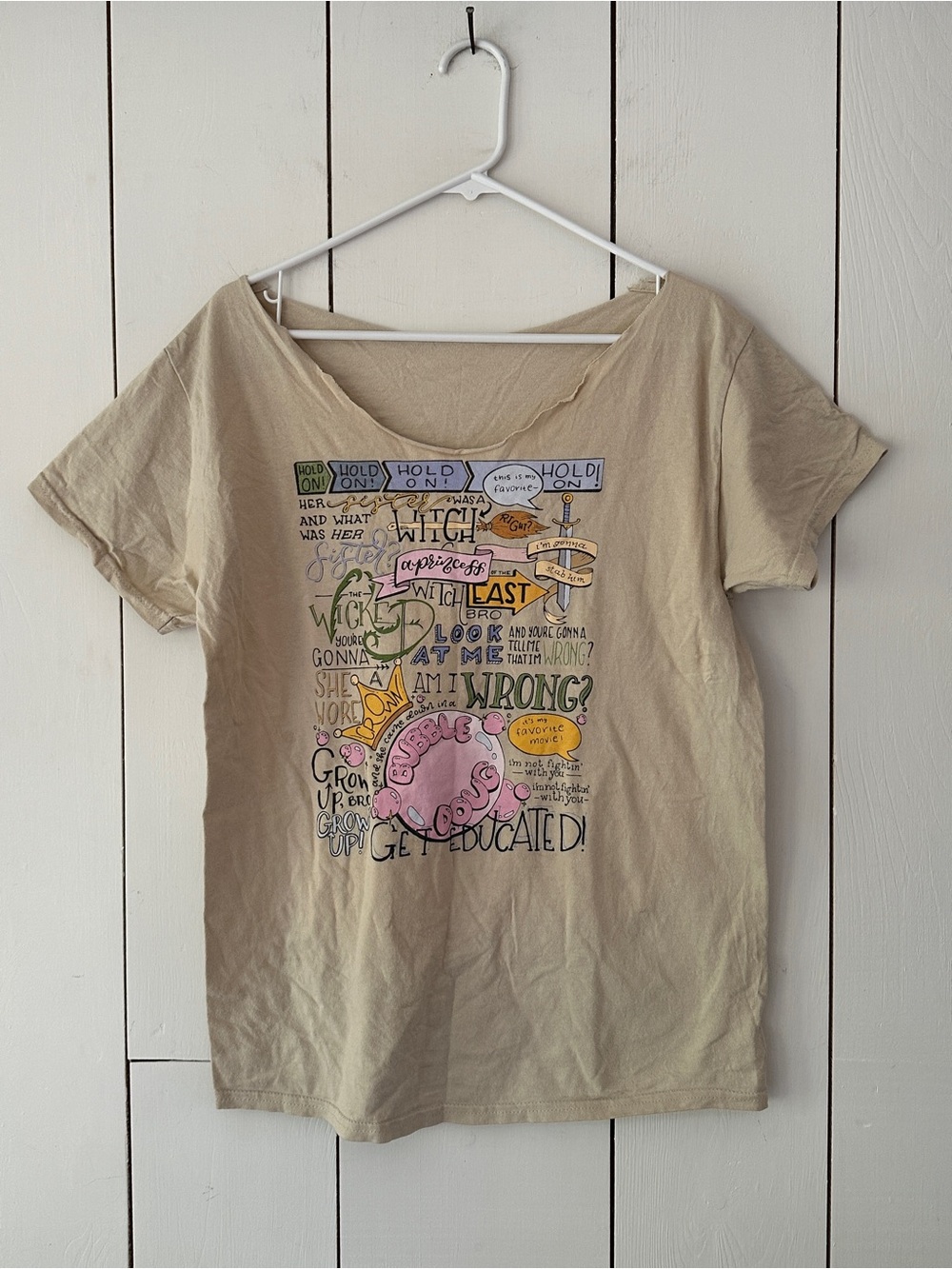 Her Sister Was A Witch T-Shirt Cut Neckline Sz L-XL